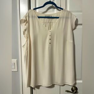 LOFT cream blouse Size 24